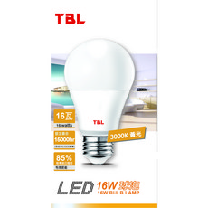 TBL LED 燈泡 16W (4入)(10入)(20入), 10個, 黃光 3000K