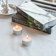 본캔들 티라이트 10x10개 7시간연소 BON Candle 무향 하양(흰색) 양초