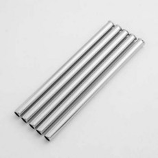 버블티 빨대 재사용빨대 에코그린 5p 스텐 일자형 304 스텐빨대 재사용빨대 304스텐빨대 스테인레스빨대 l, 5개, 500ml