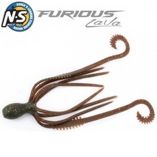 NS 엔에스 블랙홀 퓨리어스 라바 4 스퀴드 타코 웜 타이라바 스커트 타코웜 소프트웜 골두기 꼴뚜기 루어, 509 라이트그린, 1개