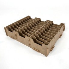 올지 30 명함보관함 쿠폰 카드 꽂이 수납함, 미들브라운, 1개