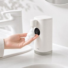 Umimile 스마일 자동 디스펜서 거품 핸드워시 손세정제 대용량, 1개, 화이트