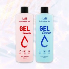 엘비아 젤네일 젤리무버 1000ml + 젤클렌저 클리너 1000ml 세트 교차가능, 엘비아 젤리무버 1000ml  2개, 1개