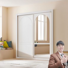 가구본 거울 슬라이딩 장롱 옷장 슬라이드 미닫이, No.02_마르체[거울]