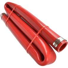 베켈란 6.5MM 14 X 3.28FT 블루 고온 강화 실리콘 히터 튜빙 호스 라디에이터 냉각수 직선작업 압력 145PSI4겹 강화5MM 두께+2 클램프, Red, 22MM (7/8") X 5FT