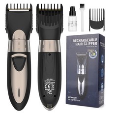 TIKTOK新款電動理髮器 多檔位調節全身防水電推剪 髮廊家用推子, 黑色:46