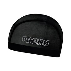 아레나 로고 메쉬 수모 성인수모 A2AC1AS11 BLK 수영모, BLK 블랙