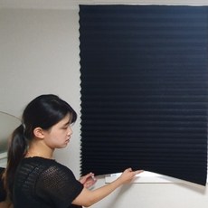 붙이는암막블라인드 창문가림막 창문햇빛차단 셀프 블랙