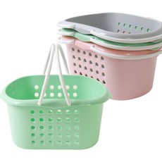 웨이브 목욕 바구니 DO 물빠지는 목욕탕 목욕가방 욕실용품 바스켓, 소 (색상랜덤), 1개