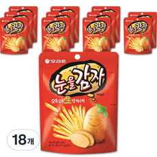 오리온 눈을감자 스낵, 56g, 18개