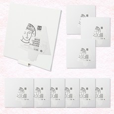 뮤즈 프레임없는 면천 캔버스보드 정사각 S3 사이즈 22x22cm 10개입, 1세트
