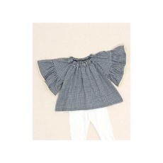 패션스타트 패턴인 P616 아동 러플 소매 블라우스 셔츠 옷 패턴 도안 옷본 아동복, 혼합, 1개