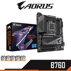 GIGABYTE 技嘉 B760 AORUS ELITE AX DDR4 主機板, 1個