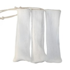 네이처픽 국내제작 옥수수전분 생분해 PLA 비누망, 1세트, 1. 흰색만 3개입