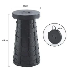 야외 캠핑 낚시용 휴대용 가방 의자 내구성 있는 지하철 통근용 경량 접이식, 02 1pcs Black-D