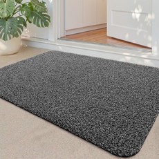 DEXI 1개 바닥 출입구 발판 매트 웰컴 현관 미끄럼방지 발매트 도어매트 패턴 베란다 신발장, 그레이