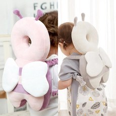 미즈코스 아기 머리 보호대 유아 머리쿵 방지 뒤통수 뒤쿵이 쿠션 범퍼 헬멧, 퍼플+그레이