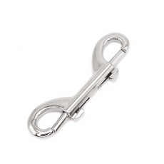 아이베란다 스텐 양방향 카라비너 스냅 훅, 1개, 실버