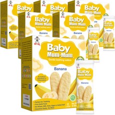 Baby Mum-Mum 라이스 러스크 바나나, 바나나 (Banana), 6개, 50g