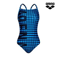 아레나 아레나공식 하이틴체크 원피스 수퍼플라이백 A5SL1PL68BLU