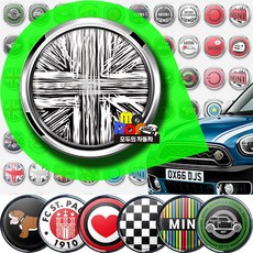 미니쿠퍼 고뱃지 그릴뱃지 엠블럼 차량용 그릴 악세사리 클럽맨 컨트리맨 R시리즈 F시리즈 전차종호환, 스티커, M-12