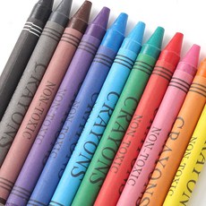 지구화학 뽀로로 손에 묻지 않는 크레용 12색 유아 아동 어린이 크레파스