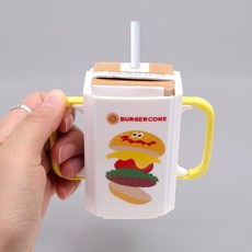 아기 접이식 우유 손잡이 컵 홀더 팩음료 버거콘, 상세참고, 1개
