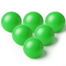 Jenaai 6팩 롤 앤 스코어 게임 볼 6.1cm(2.48인치) 가족 게임 룸 램프 샷 사다리 던지기 야외 잔디 게임 아케이드 볼 던지기 게임용 교체 공 (그린), 초록색