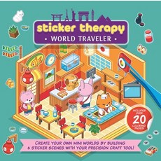 (英文圖書)Sticker Therapy: World Traveler: Create Your Own Mini Worlds by Building 6 Stick... 平裝版, Sparkpool, 英文, 平裝本