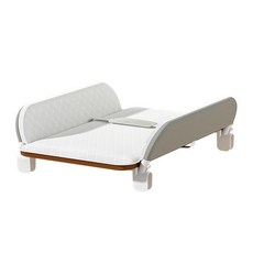 多功能折疊嬰兒尿布台：寶寶護理、洗澡、收納一次搞定，安全無毒材質，減輕腰部負擔, 淺灰色