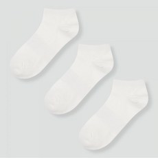 [JAJU] 자주 여 코튼 메쉬 스니커즈 삭스 3족_화이트