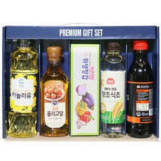 롯데프리미엄오일세트 해표선물세트 명절선물세트 21종1택 추석선물세트 카놀라유 해바라기유 구폭구수, 1개, 500ml