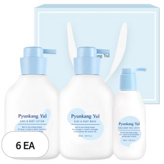 편강율 키즈 앤 베이비 라인 로션 590ml + 워시 590ml + 페이스로션 200ml 선물 세트, 6세트