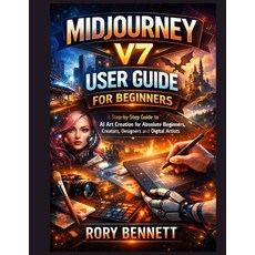 (영문도서)Midjourney V7 User Guide for Beginners: A Step-by-Step Guide to AI Art Creation... Paperback, Independently Published, English, 9798243182119