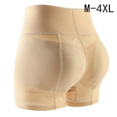 高腰提臀收腹褲 豐臀蜜桃臀塑形褲 假胯修飾 膚色 M-4XL