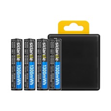 Sidande 1.5V AAA361 充電式鋰電池 1300mAh (4入) 恆壓輸出 循環充電, 1個, 4個裝