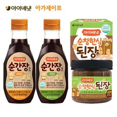 아이배냇 양념세트 순간장국물용+순간장비빔용+된장+뽀로로 키즈밴드, 순간장(국물용+비빔용)+된장+뽀로로밴드, 1세트, 530g