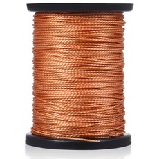 가죽 바느질 키트 0.8mm 65m 나일론 왁스 스레드 수리 코드 DIY 바늘 캔버스 텐트 신발 도구, 1개, Brown Waxed Thread