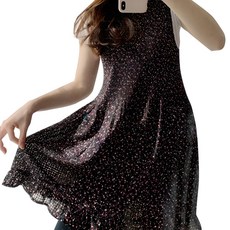 勿忘我雪紡圍裙, 1個, 粉紅色