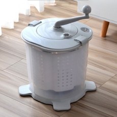 수동 탈수기 캠핑 기숙사 원룸 휴대용 의류 빨래 세탁기 핸드 무동력 소형 탈수통, 무전기 건조기, 단일 모델