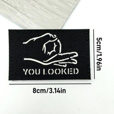 당신은 전술 패치를 보냈습니다 반사 후크 루프 배지팔 밴드 배낭용 어깨 줄무늬 기량 엠블럼, 1개, 2. 금