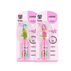 시크릿쥬쥬 립밤 어린이 피규어 립케어 23년형, 딸기향, 3.8g, 2개