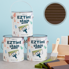 이지틴트 오일스테인 오일스텐 방부목페인트 2리터, 1개, 엔틱브라운, 2L