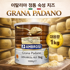 [AMBROSI] 그라나파다노 치즈 파우더 1kg 이탈리아 숙성 파마산 치즈 대용량, 1개