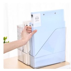 文件收納盒 桌面文件整理架, 透明, 2個