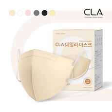CLA 데일리 컬러 KF94 새부리형 보건용 마스크 소형, 1개, 베이지