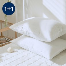 루시드슬립 국내산 지퍼형 새솜 스탠다드 베개솜, 2개, 화이트