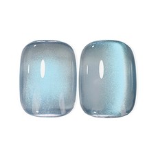 ByFunMe八方米 冰透藍玻璃珠貓眼甲油膠, AVM_01 精選系列, 1個, 15ml