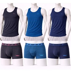 인유어스 컴포트한 남성 런닝+드로즈 팬티 편한 상하의 3종 세트 9702