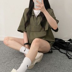 大尺碼韓版高領拉鏈運動套裝女兩件套 (S-8XL) 薄款顯瘦拼接運動服